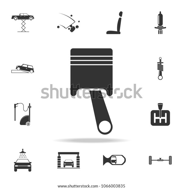car piston icon.
Detailed set of car repear icons. Premium quality graphic design
icon. One of the collection icons for websites, web design, mobile
app on white background