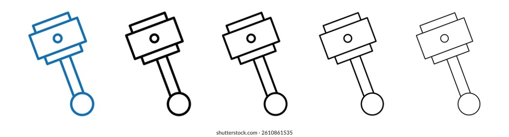 Car Piston Icon Outline vector logo for web ui