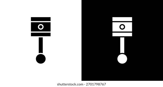 Icono del pistón del coche, estilo plano simple. para los diseños de ui o de ux
