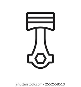Car Piston Icon Simple thin outline