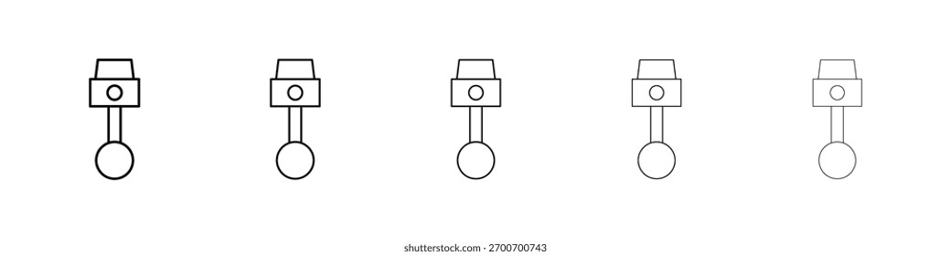 Auto Kolben Symbol Vektorgrafik
