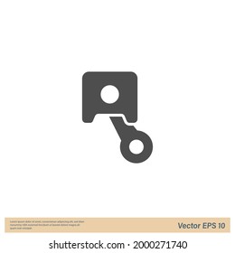 Car Piston Icon Vector illustration simple design element