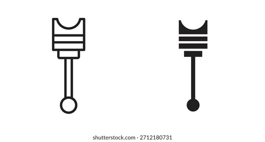Auto Kolben Symbol in Vektor. Logotyp