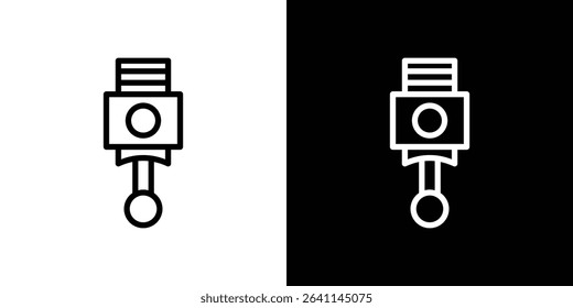 Car Piston icon vector simple element illustration editable