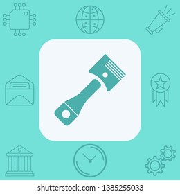 Car piston vector icon sign symbol