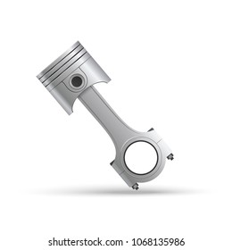 Car Piston.realistic Vector Illustration