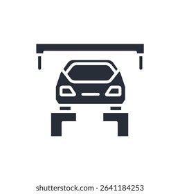 car pit icon collection .design style with background