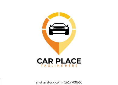 car place logo icon vector isolated