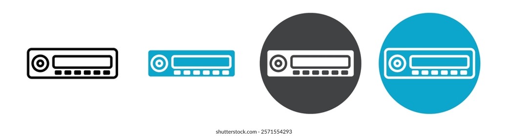 car player icon Vector illustration in black