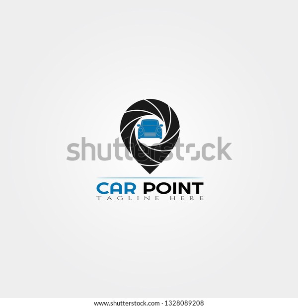 Car point icon template,creative vector logo\
design,illustration\
element