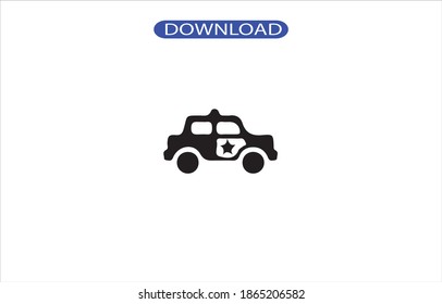 car police icon or logo isolated sign symbol vector illustration - high quality black style vector icons.