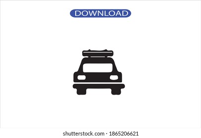 car police icon or logo isolated sign symbol vector illustration - high quality black style vector icons.