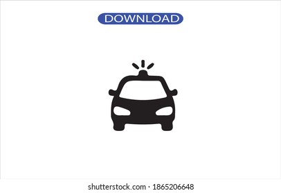 car police icon or logo isolated sign symbol vector illustration - high quality black style vector icons.