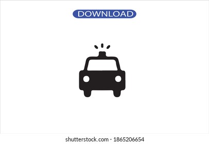 car police icon or logo isolated sign symbol vector illustration - high quality black style vector icons.