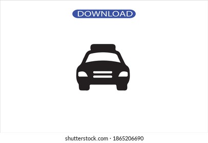 car police icon or logo isolated sign symbol vector illustration - high quality black style vector icons.