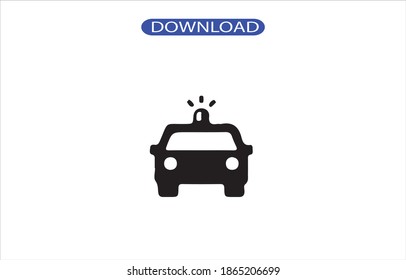 car police icon or logo isolated sign symbol vector illustration - high quality black style vector icons.