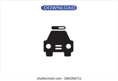car police icon or logo isolated sign symbol vector illustration - high quality black style vector icons.