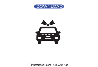 car police icon or logo isolated sign symbol vector illustration - high quality black style vector icons.