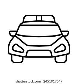 Car police icon vector design template