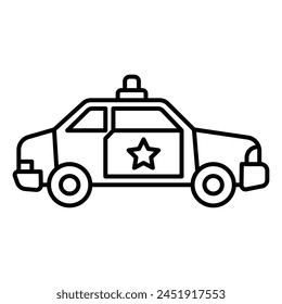 Car police icon vector design template