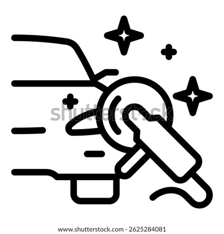 Car Polish Icon Element For Design