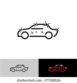 Car Polish Simple Outline Symbol. Auto Cosmetics Icon.