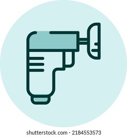 Car polishing machine, illustration, vector on a white background.