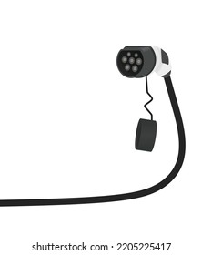 Car power charger. vector illustration