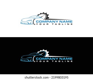 Car Premium Concept Logo Design. Creative and Modern Car Premium Concept Vector Illustration.	