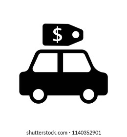 Car Price icon vector icon. Simple element illustration. Car Price symbol design. Can be used for web and mobile.