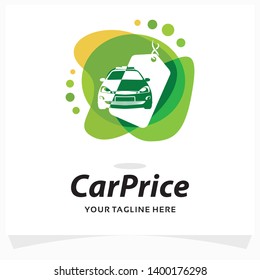 Car Price Label Logo Design Template