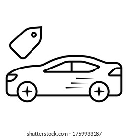 car in price vector icon