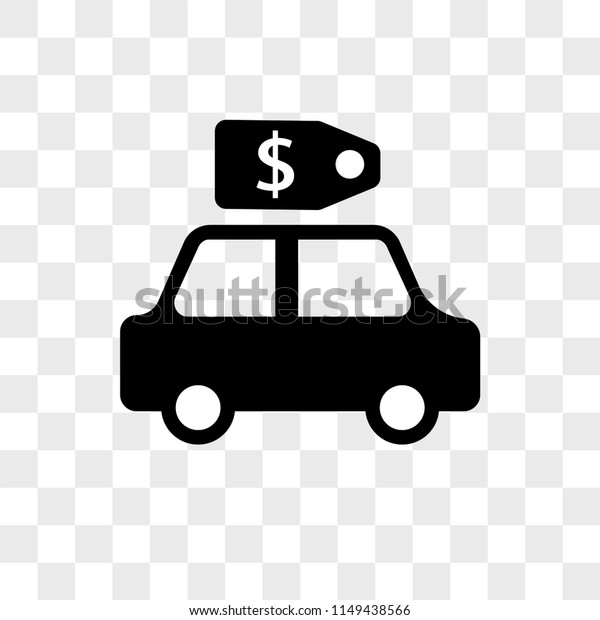 Car Price vector icon on transparent background, Car\
Price icon