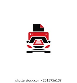 Auto-und Drucker-Logo-Kombination Design.