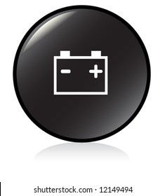 car problem warning - illuminated sign - BLACK version - battery