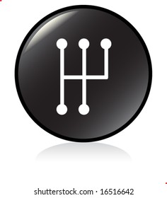  car problem warning - illuminated sign - BLACK version - gearshift problem