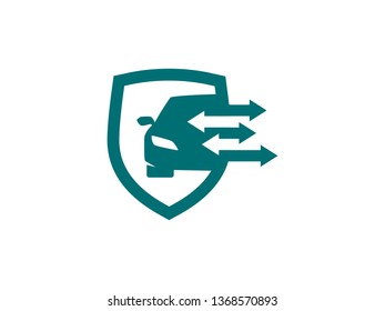 Car Protect Logo Template, Icon, Symbol - Vector