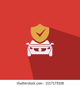Car protection icon - car security vector
