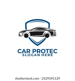 Car Protection logo design, Car Shield logo vector, Automobile logo design template