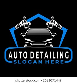 Car protection logo design vector template. Car garage logo design