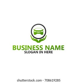 Car Protection Logo Template Design
