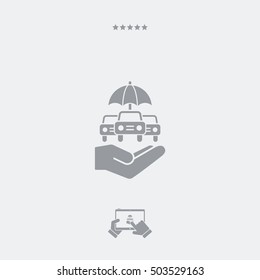 Car protection - Minimal vector icon