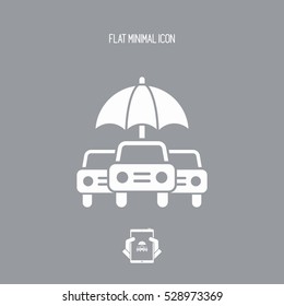 Car protection - Minimal vector icon