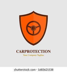 Car Protection Vector Icon On White Background