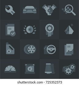 Car Purchase And Service Icons