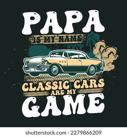 Car quotes vintage t shirt design 