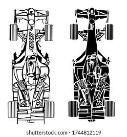 car race draw motor speed