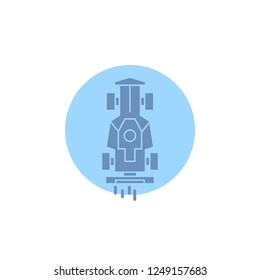 Car, race car, game, racing, speed. Glyph Icon.