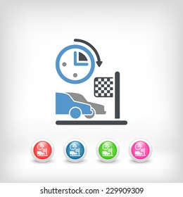 Car race icon