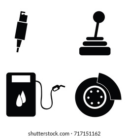 car race icon set